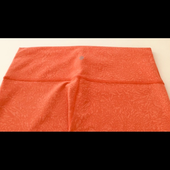 NEW Lululemon Wunder Train HR Tight 25” CRWC Coral - Picture 7 of 10